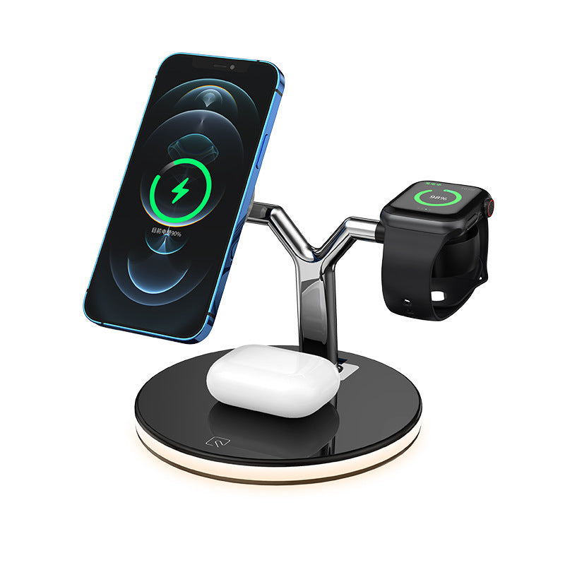 3-in-1 Magnetic Wireless Charging Station – 15W Fast Charger