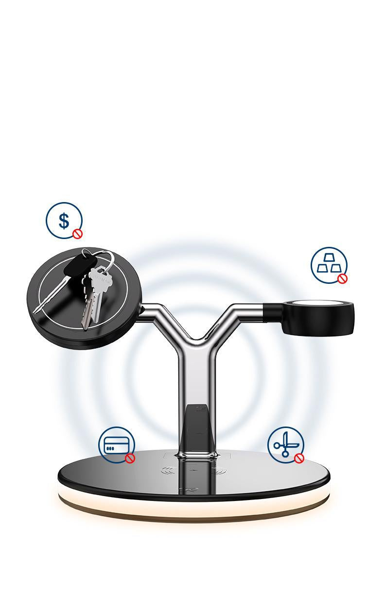 3-in-1 Magnetic Wireless Charging Station – 15W Fast Charger