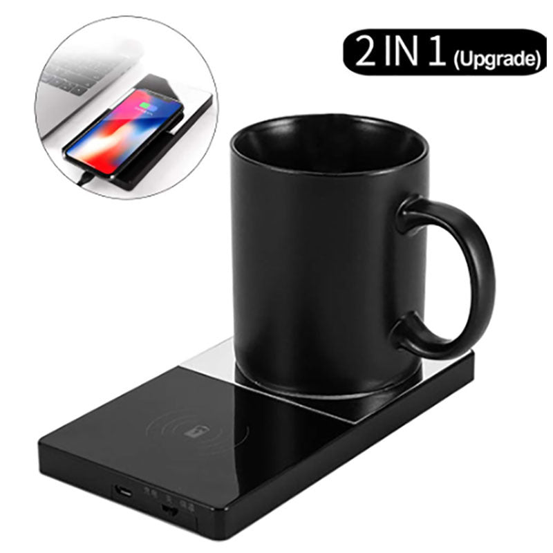2-in-1 Mug Warmer & Wireless Phone Charger