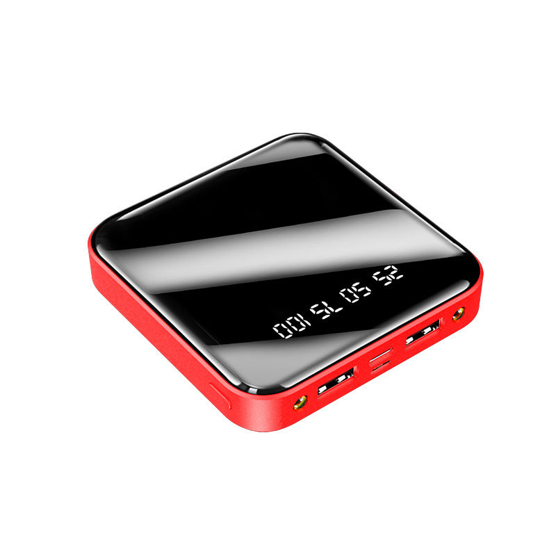 Mini 20,000 mAh Power Bank – Portable Mirror Digital Display