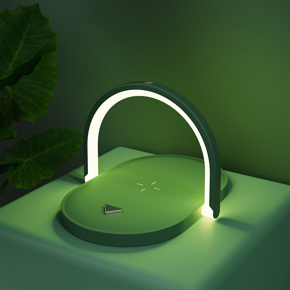 3-in-1 Foldable Wireless Charger with LED Night Light & Reading Lamp – 15W Fast Charging
