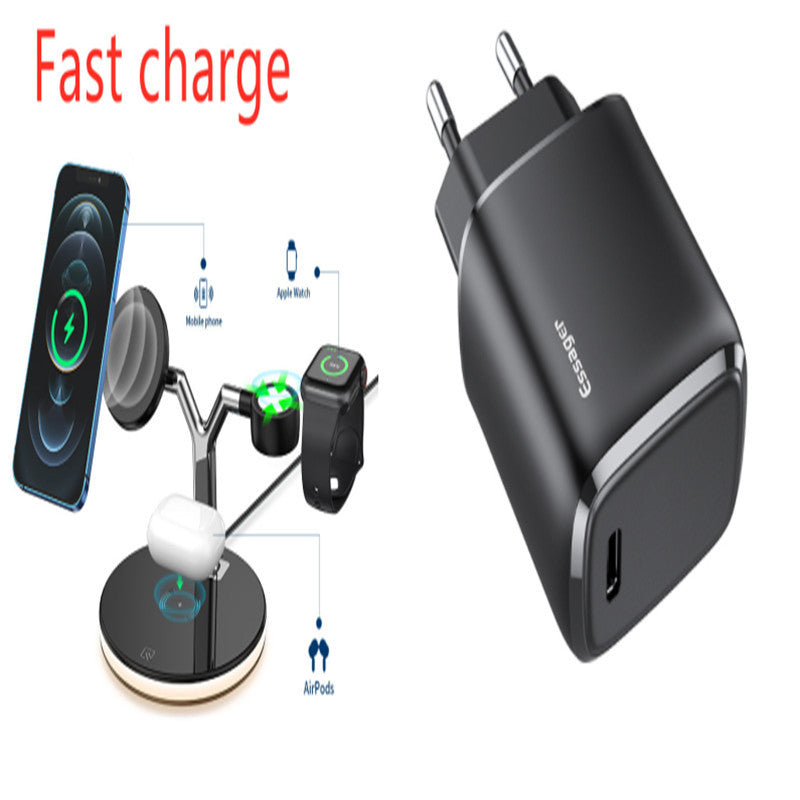 3-in-1 Magnetic Wireless Charging Station – 15W Fast Charger