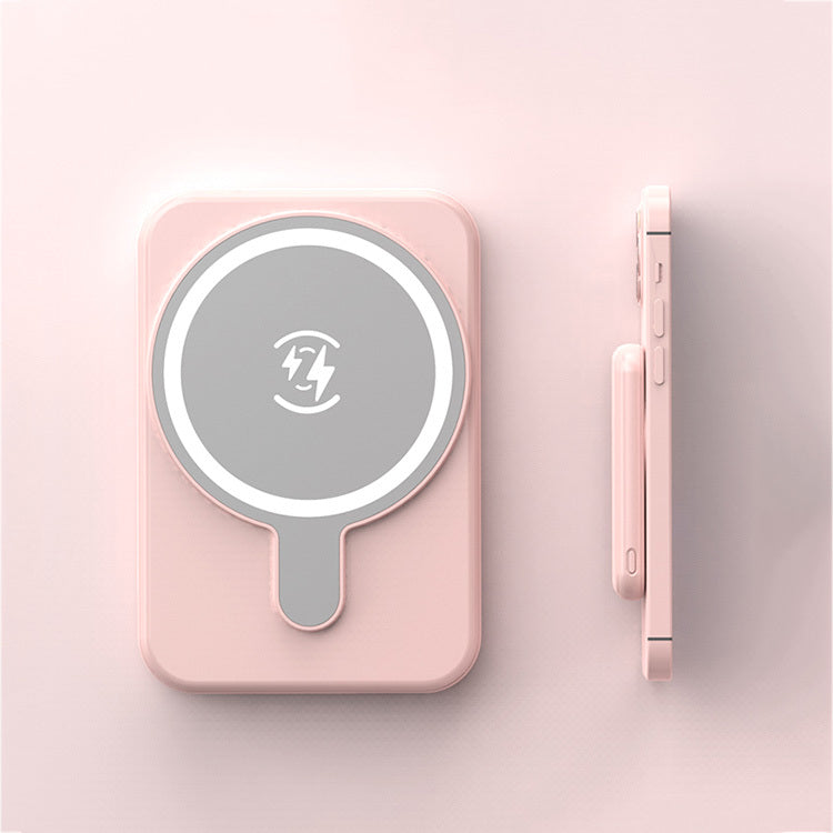 Mini Magnetic Power Bank – 5000mAh Wireless Charger