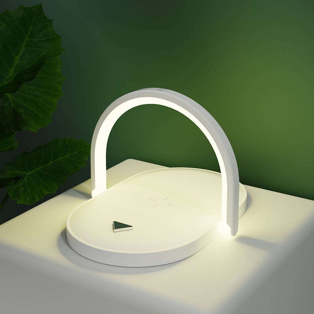 3-in-1 Foldable Wireless Charger with LED Night Light & Reading Lamp – 15W Fast Charging