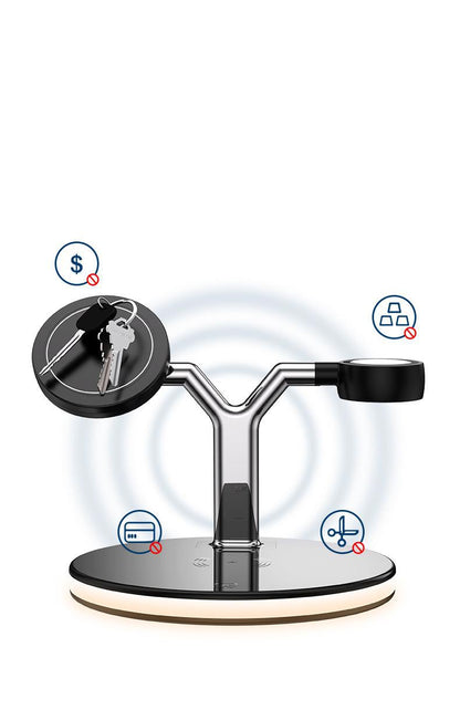 3-in-1 Magnetic Wireless Charging Station – 15W Fast Charger