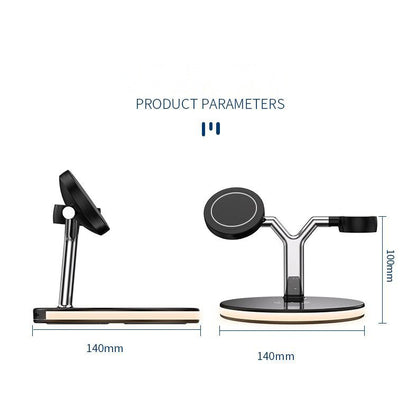 3-in-1 Magnetic Wireless Charging Station – 15W Fast Charger