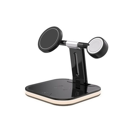 3-in-1 Magnetic Wireless Charging Station – 15W Fast Charger