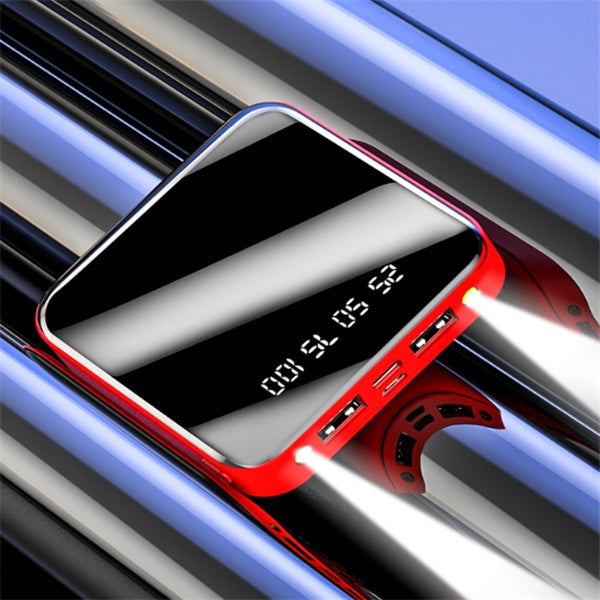 Mini 20,000 mAh Power Bank – Portable Mirror Digital Display