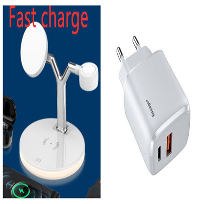 3-in-1 Magnetic Wireless Charging Station – 15W Fast Charger