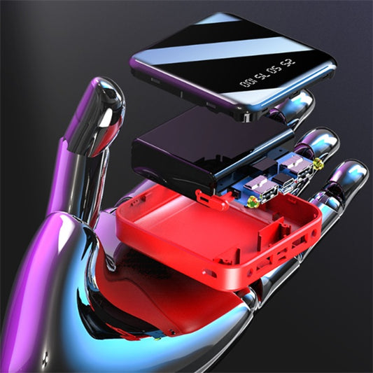 Mini 20,000 mAh Power Bank – Portable Mirror Digital Display